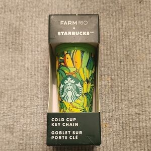 Farm Rio + Starbucks Tropical Banana Cold Cup Key Chain